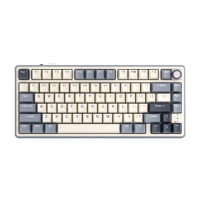 ROYAL KLUDGE RK R75Pro游戏键盘机械无线三模客制化女生电脑办公男生电竞 R75Pro 五十度灰 烟雨轴V2