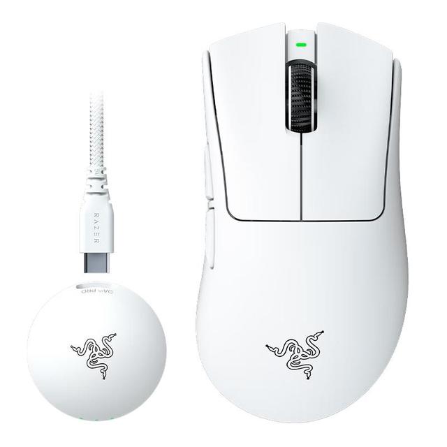 雷蛇 炼狱蝰蛇 V4 PRO 2.4G无线鼠标 45000DPI 白色