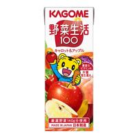 可果美（KAGOME） 果蔬汁野菜生活复合蔬菜饮料苹果味200ml*12盒巧虎联名 巧虎联名苹果口味200ml*12瓶