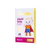 KINGSLAC可维思补铁剂婴儿童铁剂口服液宝宝贫血补血螯合铁维生素C维B族 活力铁4条/盒