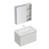 JOMOO 九牧 A2721-15LD-1 极简浴室柜组合 珍珠白 80cm