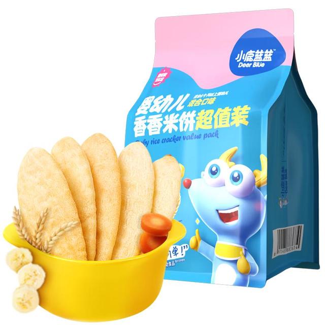 亲子出游：小鹿蓝蓝 _婴儿米饼 混合口味60片 原味120片
