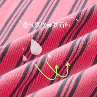 李 Lee条纹男童短袖女童夏装薄款纯棉亲肤宽松露营中大儿童短袖T恤上衣