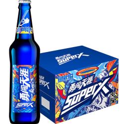 雪花 啤酒 勇闯天涯 SuperX 500mL 12瓶 整箱装