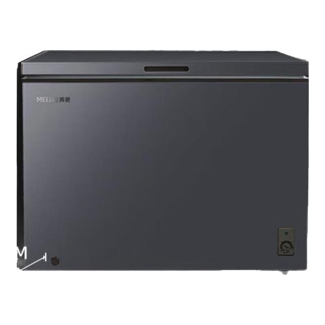 美菱 301升低霜大容量冰柜家用商用冷藏冷冻转换冷柜一级能效厨房卧式冰箱BC/BD-301DT灰