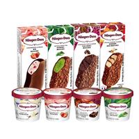 移动端、京东百亿补贴：哈根达斯 经典口味4小杯+4支脆皮条冰淇淋组合装 雪糕 4小杯+4脆皮条