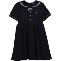 小熊童装女童夏季休闲俏皮可爱水手领连衣裙