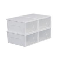 IRIS 爱丽思 鞋盒透明鞋柜4个装  中号4只