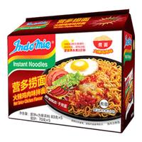 营多捞面原味捞面印尼泡面袋装方便面速食食品拉面拌面5袋装 火鸡味捞面83g*5包