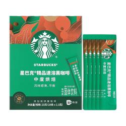 星巴克 0糖精品速溶黑咖啡 2.3g*10条