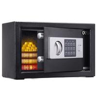 deli 得力 铁甲小宝33057 保险柜 黑色 密码解锁/钥匙解锁 20cm