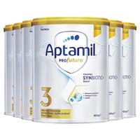 Aptamil 爱他美 澳洲爱他美白金DHA叶黄素幼儿配方奶粉3段900g*6罐新西兰