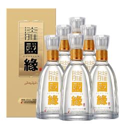 今世缘 淡雅国缘 42%vol 浓香型白酒500ml*6瓶