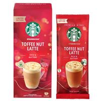 星巴克 精品花式速溶咖啡太妃坚果拿铁4袋*1盒  0植脂末 土耳其原装进口