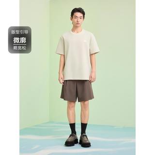 男装 圆领T恤简约设计上衣双色短袖针织 2025夏季