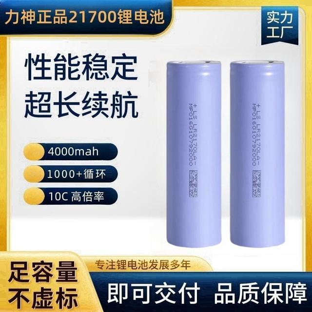 力神 LISUO 力神 21700锂电池原装10C4000大容量充电电池电动工具电动车电风扇