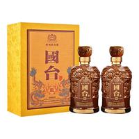 国台 龙酒 酱香型白酒 53度 500mL*2瓶 礼盒装