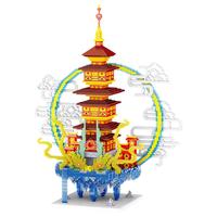 ZHEGAO 哲高 建筑系列 LZ8197 蓬莱仙岛-5805颗粒