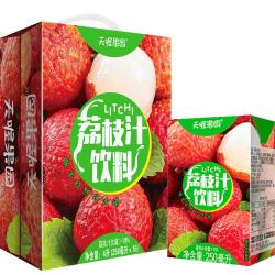 天喔 果园荔枝汁整箱囤货家庭装夏季饮料清爽解腻果汁饮品