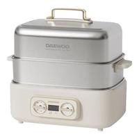 DAEWOO/大宇 多功能蒸煮炖一体 全钢电蒸锅 白色