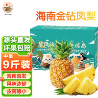 益生恩 海南金钻凤梨 中果9斤装