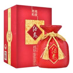 酒鬼 红坛酒 52%vol 馥郁香型白酒 500ml 单瓶装