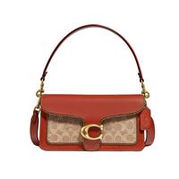 COACH 蔻驰 tabby系列 女士经典标志帆布珠链26号单肩包 6793 B4NQ4 棕色锈色 中号