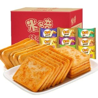 米多奇烤馍片馍丁馒头片粗粮饼干代餐办公室休闲零食小吃早餐整箱