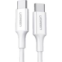 绿联 US264 双Type-C 60W 数据线 TPE 1m 白色