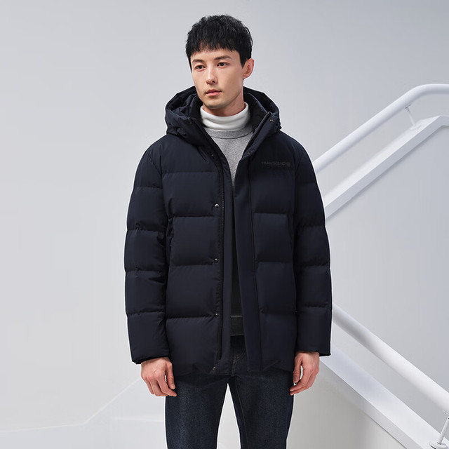 坦博尔 男款连帽羽绒服