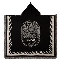 AMD AMANDA BOT 毛毯 （130cm×110cm、黑色)