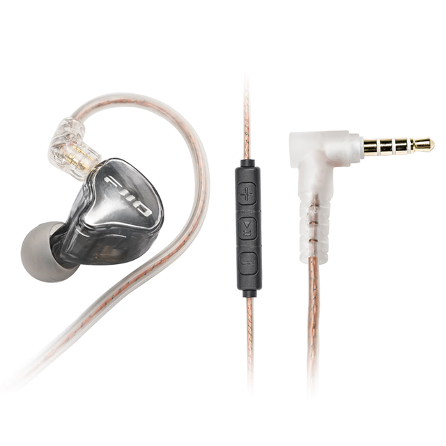 FiiO 有线耳机 3.5mm版本(黑透色)
