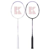 薰风（KUMPOO）碳素纤维羽毛球拍RS01双拍超轻熏风k520pro入门初学训练球拍 LD-01对拍 珠光白+耀夜黑 成品拍