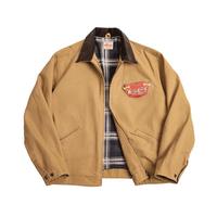 MADEN 马登 工装 美式复古底特律猎装夹克阿美咔叽重磅帆布翻领外套男秋 卡其色 L