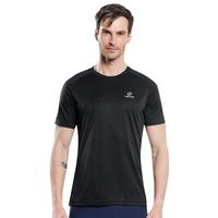 探拓 户外运动短袖T恤男女同款个性印花2024春夏透气纯棉宽松圆领t恤男 黑色 L