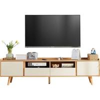 林氏家居北欧风小户型客厅简易电视柜茶几组合套装现代茶台PY1M 原木色|1.8m电视柜