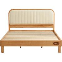 LINSY KIDS儿童床 儿童床+床垫 1.5*2m 1500mm*2000mm 原木色丨吐司床+床垫