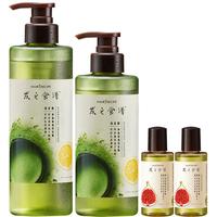 Hair Recipe 发之食谱 髮の食谱发之食谱冷萃茶柚控油水润蓬松保湿洗发水套装洗530ml+280ml+50*2