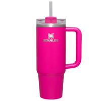 STANLEY Quencher巨无霸吸管杯办公车载水杯不锈钢保温杯887ML-山茶花粉 山茶花粉 887ml 【限量】