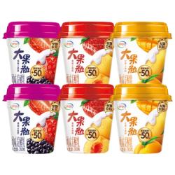 伊利 大果粒酸奶260g*6杯（草莓桑葚+草莓黄桃+芒果黄桃）源头直发包邮