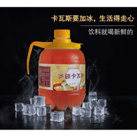 冰疆新疆卡瓦斯 490ml/瓶新疆特色饮品格瓦斯非酒精发酵烧烤解腻饮料 卡瓦斯1.5L*2桶