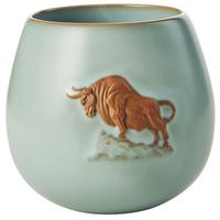 东道 牛气冲天杯 210ml 天青色 礼盒装