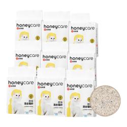Honeycare 混合猫砂2.75kg 豆腐膨润土猫砂 除味低尘猫砂 原味三包装 高品质无尘砂
