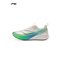 LI-NING/李宁赤兔8 PRO 跑步鞋男鞋透气网面beng轻弹中考体测跳绳运动鞋 标准白/绿色 42 男子