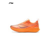 LI-NING/李宁赤兔8 PRO 跑步鞋男鞋透气网面beng轻弹中考体测跳绳运动鞋 荧光蜜瓜橙 43.5 男子