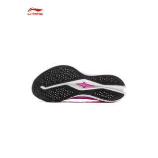LI-NING/李宁赤兔8 PRO 跑步鞋男鞋透气网面beng轻弹中考体测跳绳运动鞋 荧光玫紫红 42 男子