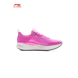 LI-NING/李宁赤兔8 PRO 跑步鞋男鞋透气网面beng轻弹中考体测跳绳运动鞋 荧光玫紫红 42 男子