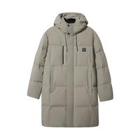 卡宾男装羽绒服24秋冬新款羽绒大衣宽松外套商场同款H2244154001 豆沙绿28