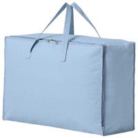 百草园涤棉搬家打包袋被子衣服棉被收纳整理收纳袋织袋特大号1个蓝色