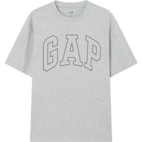 Gap男女装2024夏季款纯棉字母logo圆领短袖T恤基础款上衣544465
